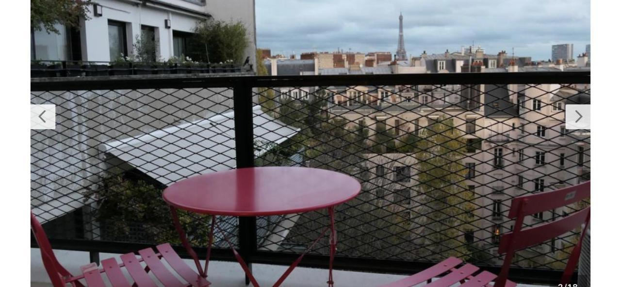 Large Studio Eiffel Tower Apartment Paris Bagian luar foto